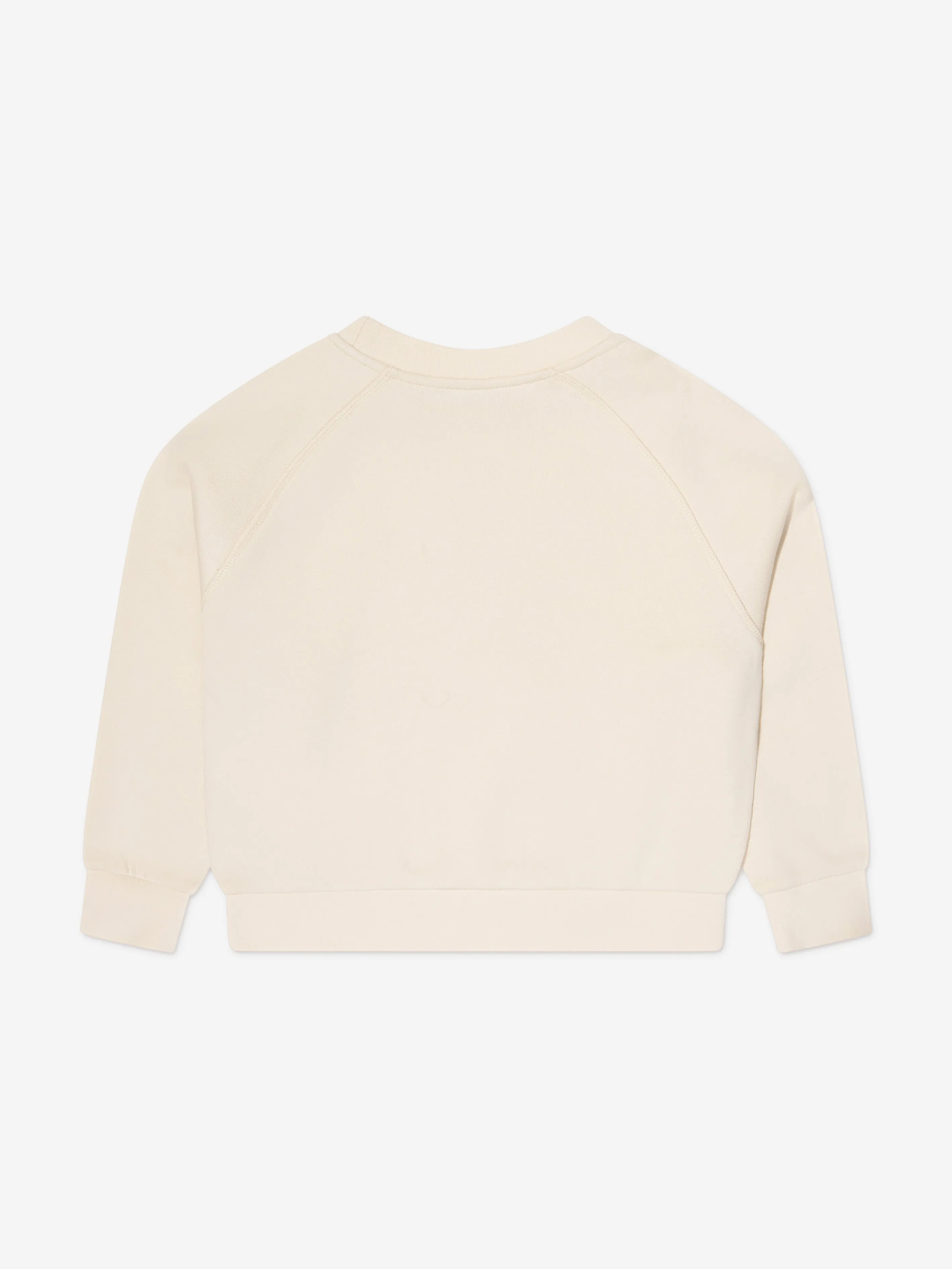 Moncler Enfant Mädchen Logo Sweatshirt in Elfenbein