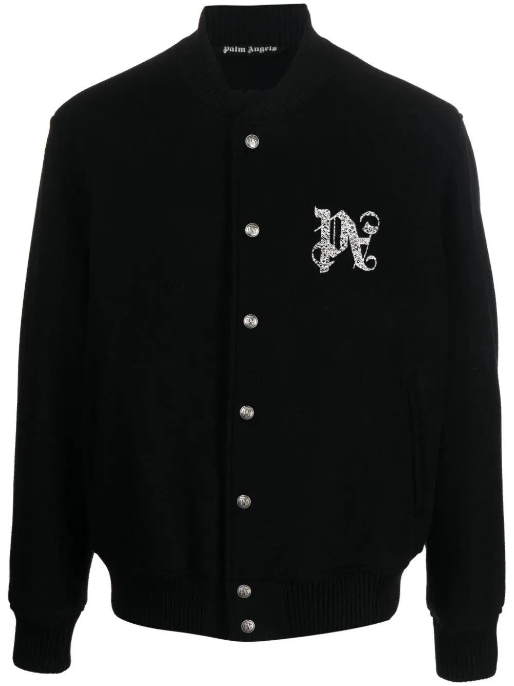 Monogram-Embroidered Bomber Jacket winter jackets clearance