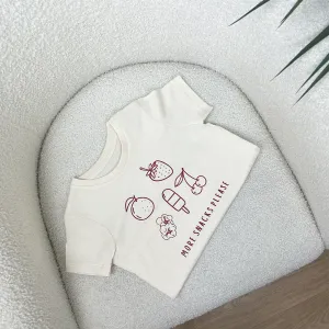 More Snacks Please Kids Graphic T-Shirt girls pajamas promo