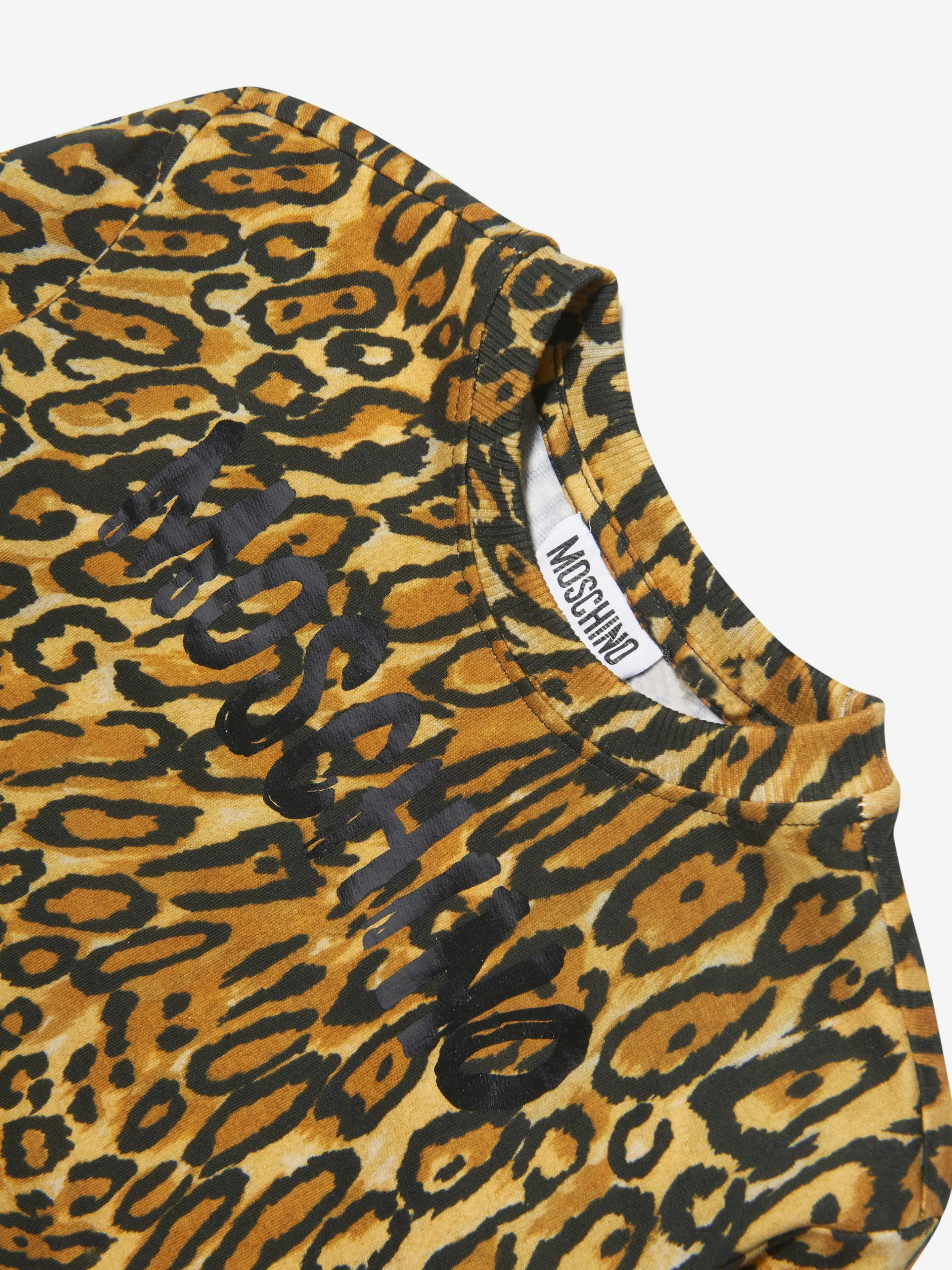 Moschino Jungen Leopardenprint Sweatshirt in Braun