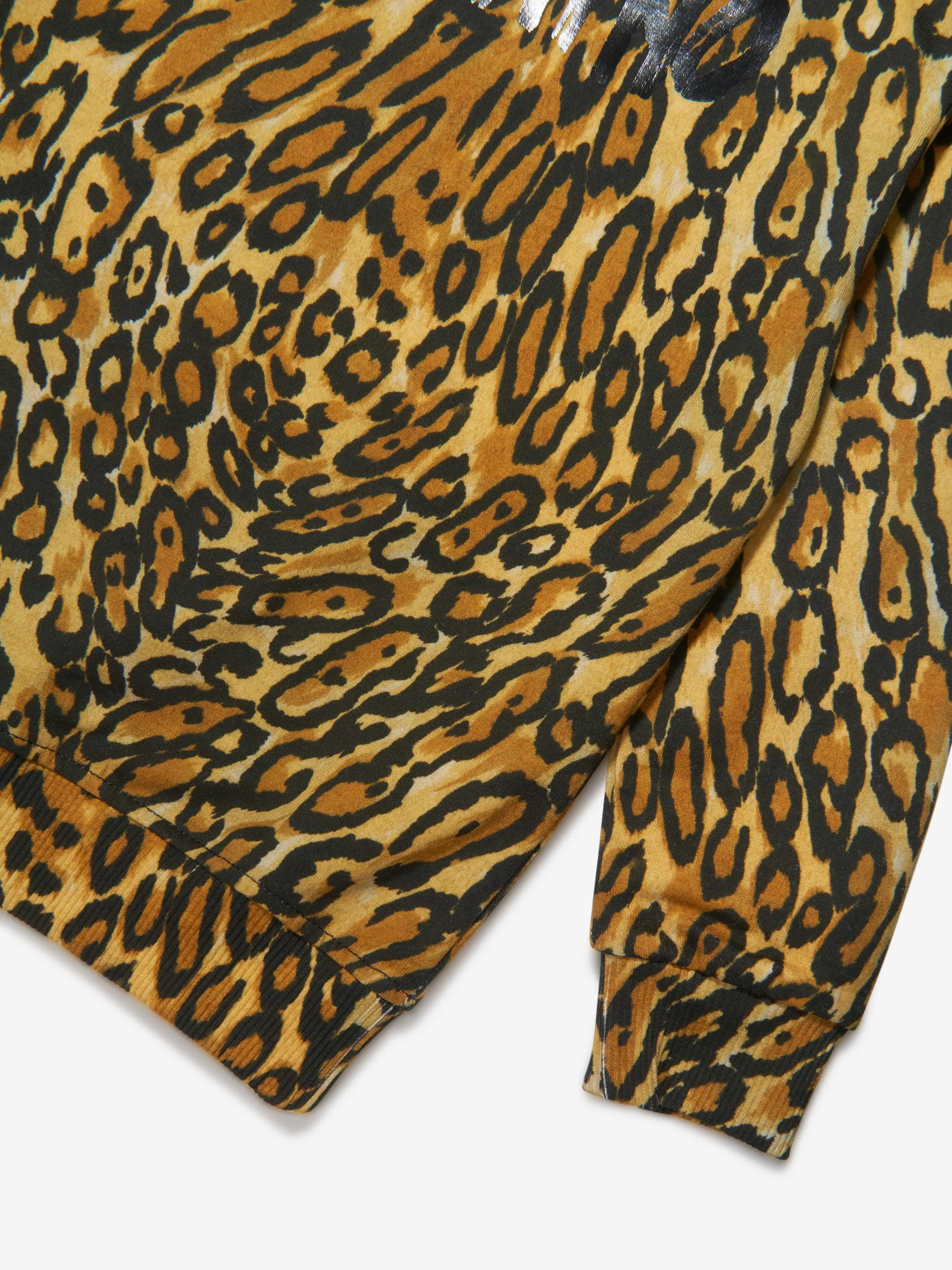 Moschino Jungen Leopardenprint Sweatshirt in Braun