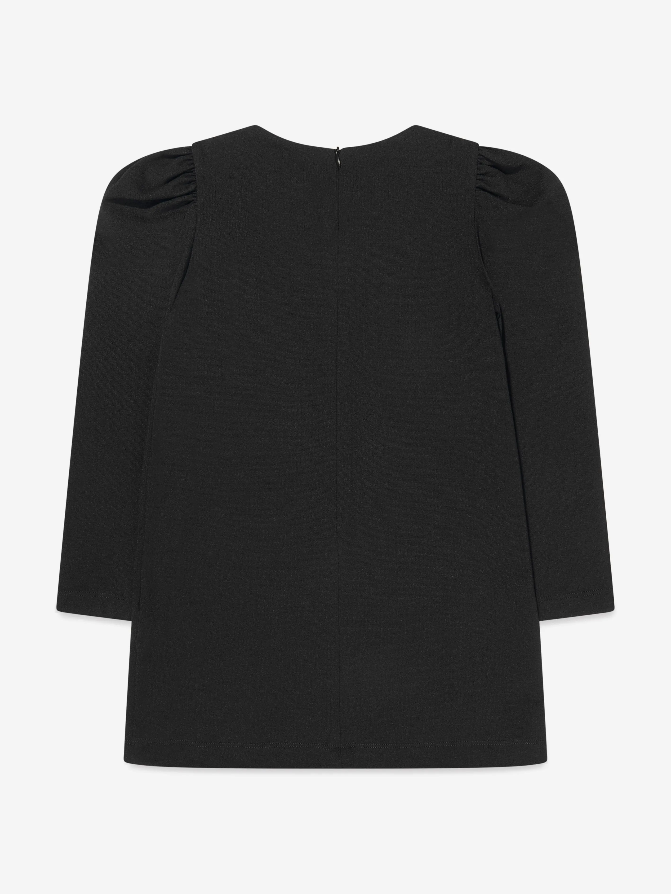 Moschino Mädchen Herzen Logo Kleid in Schwarz