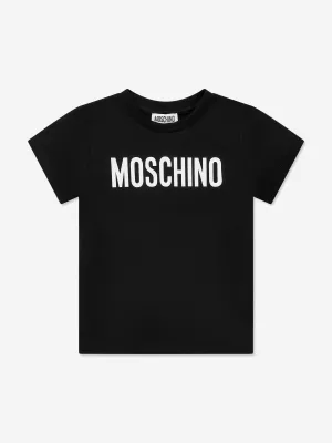 Moschino Kids Logo T-Shirt in Schwarz