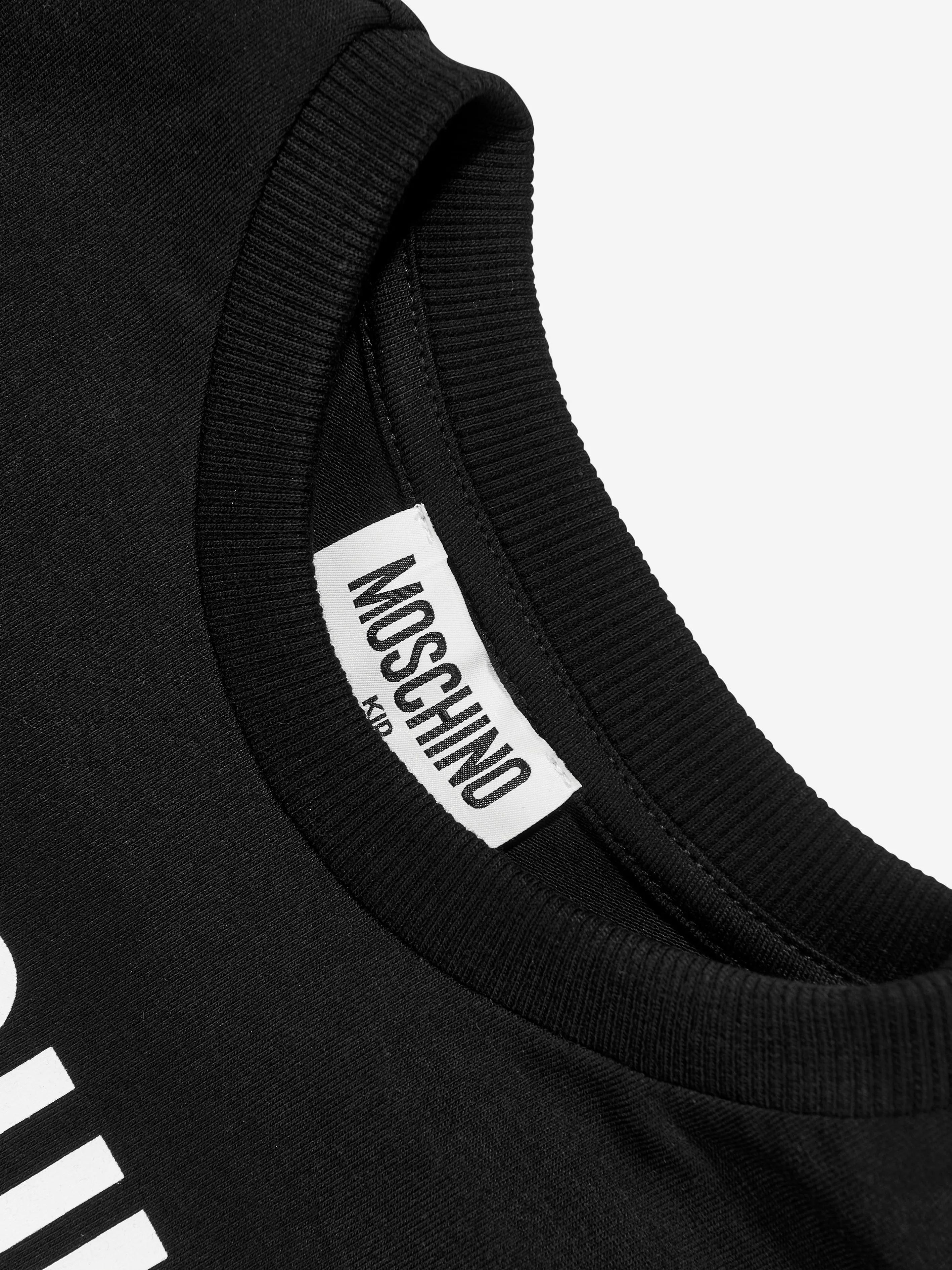 Moschino Kids Logo T-Shirt in Schwarz