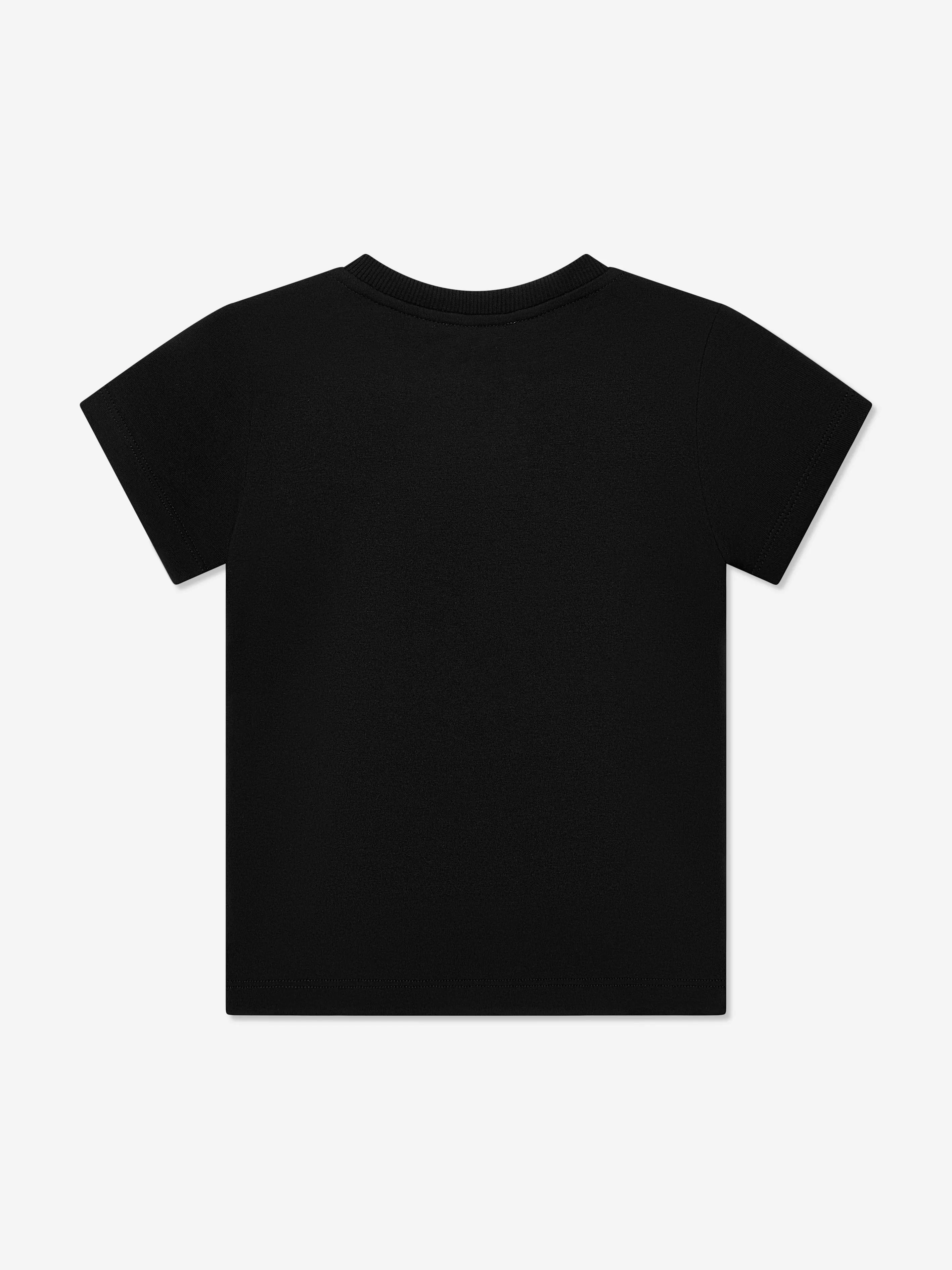 Moschino Kids Logo T-Shirt in Schwarz