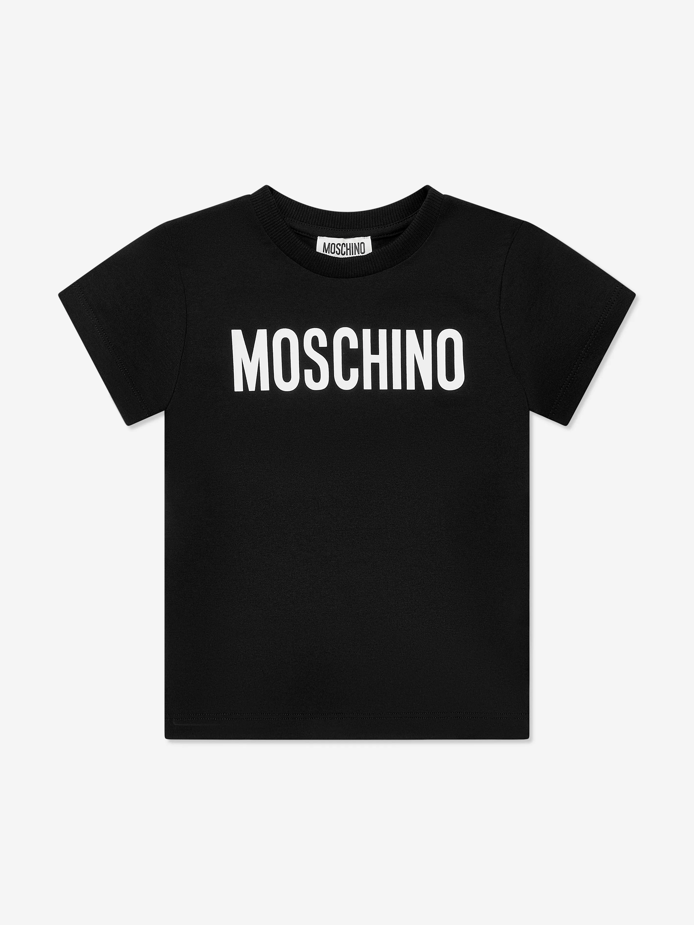 Moschino Kids Logo T-Shirt in Schwarz