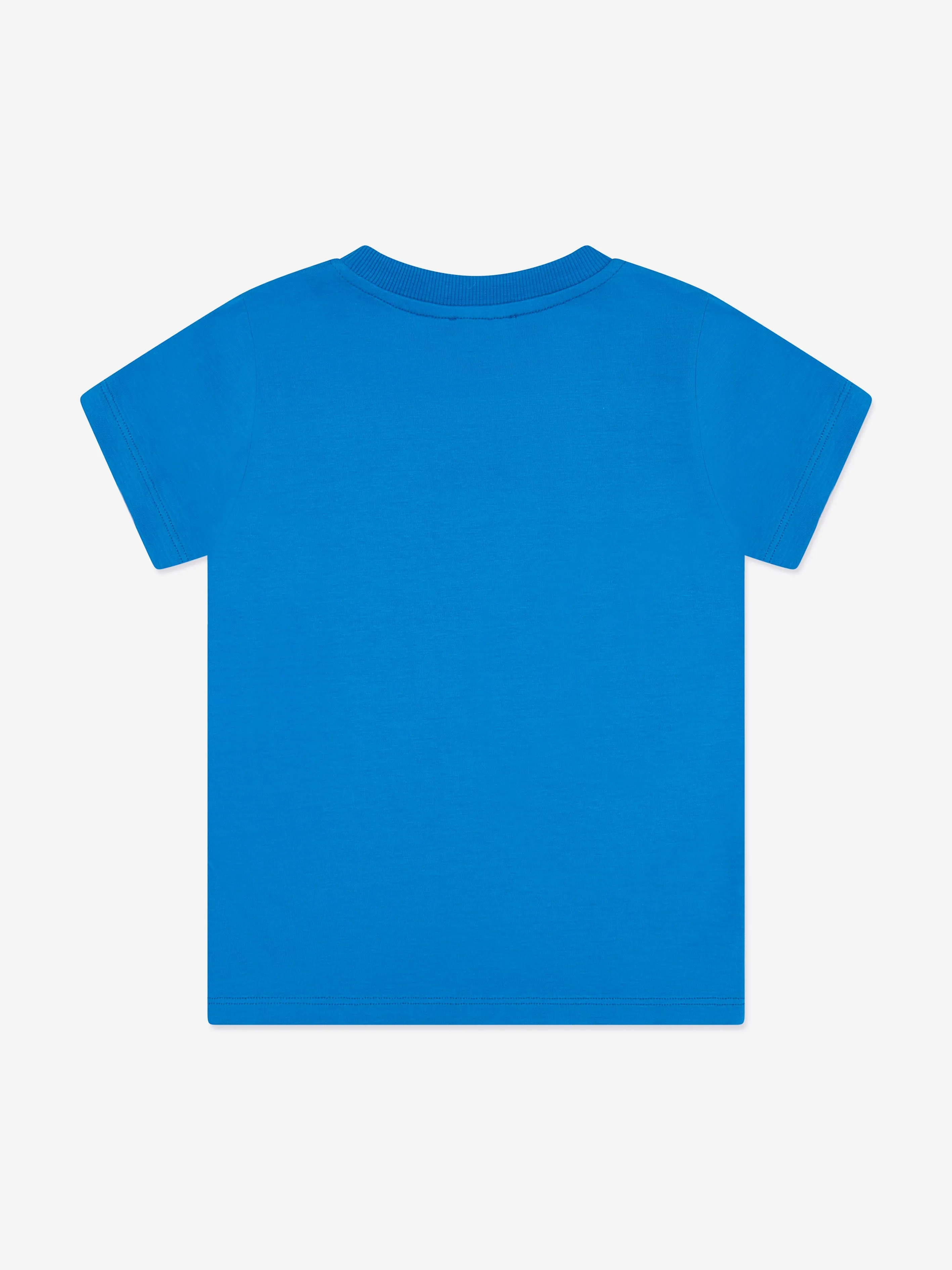 Moschino Kids Logo T-Shirt in Blau