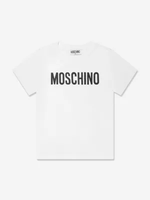 Moschino Kids Logo T-Shirt in Weiß