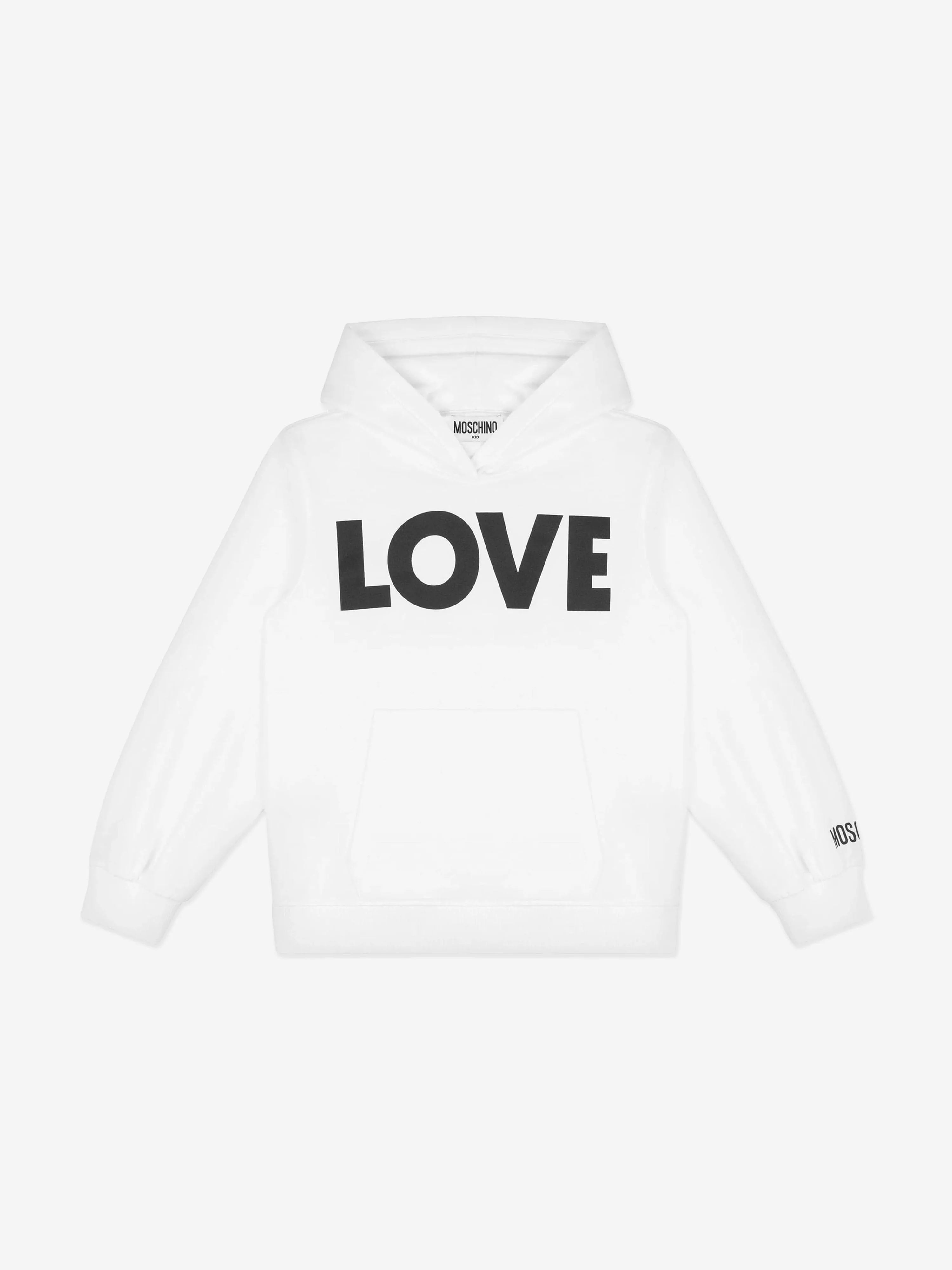 Moschino Kids Love Hoodie in Weiß