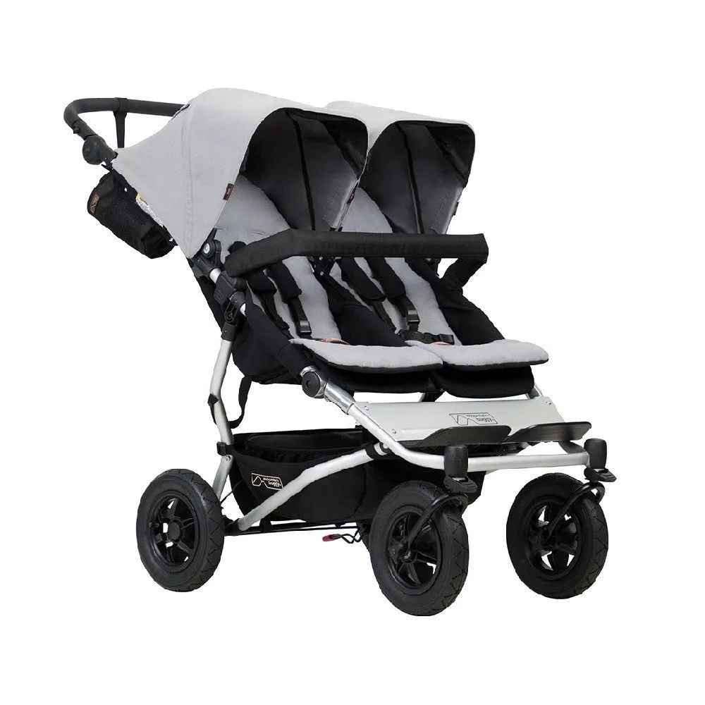 Mountain Buggy Duet v3.2 Doppelkinderwagen (Silber) - Geländetauglich