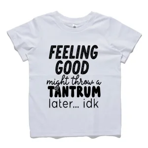 MRK Basics Cool Kid Slogans White Tee girls pajamas promo