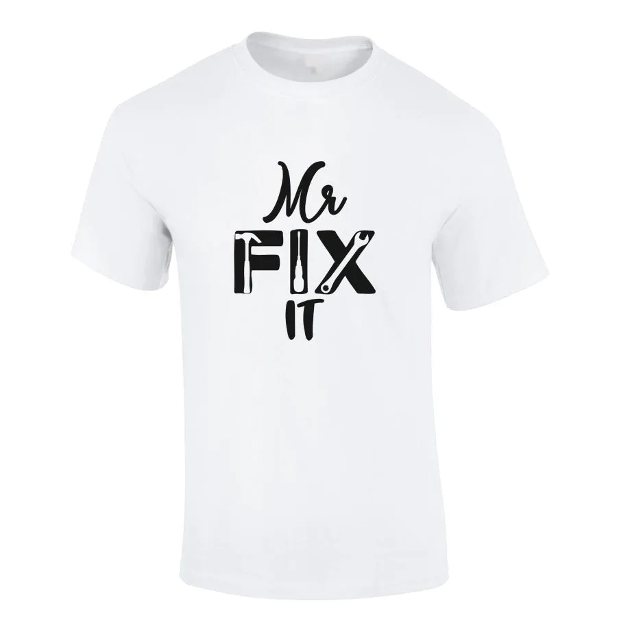 MRK Basics Funny Dad Slogans White Tee