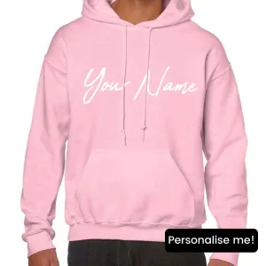 MRK Basics Your Name Script Hoodie mum jeans promo