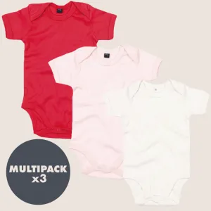MRK Essentials - Love Heart 3 Pack Baby Vest Bundle cheap baby clothes online