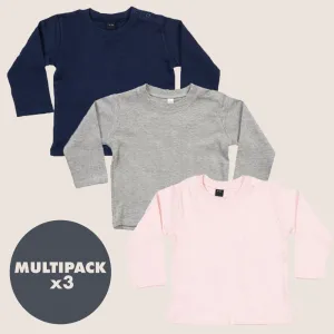 MRK Essentials - Sunset 3 Pack long Sleeve T-Shirt Bundle cheap baby clothes online