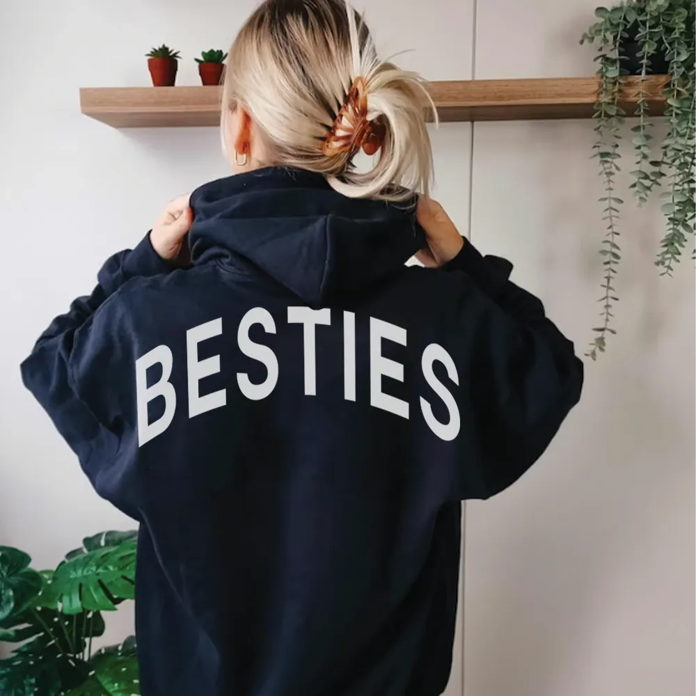MRK Originals Besties Oversized Slogan Hoodie postpartum clothes sale
