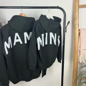 MRK Originals Mama & Mini Oversized Back Slogan Hoodies boys fashion clearance