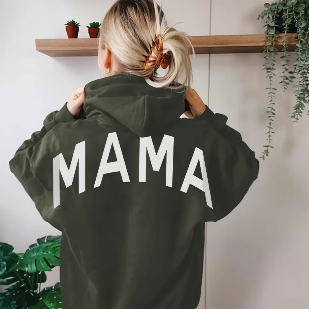 MRK Originals Mama Oversized Back Slogan Hoodie