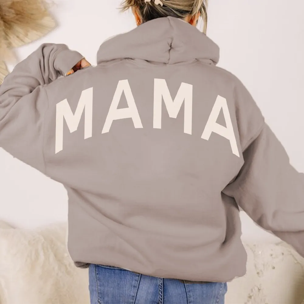 MRK Originals Mama Oversized Back Slogan Hoodie