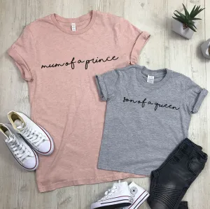 Mum Of A Prince/Son Of A Queen Matching Tees (MRK X) baby bump outfits discount