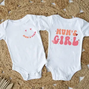 Mum's Girl White Baby Vest nursing tops best deals