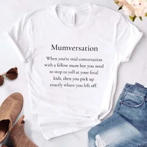 Mumversation White T-Shirt maternity dresses promo