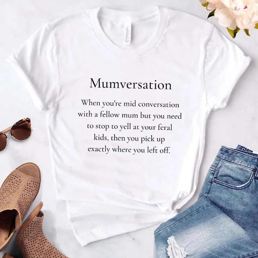 Mumversation White T-Shirt maternity dresses promo
