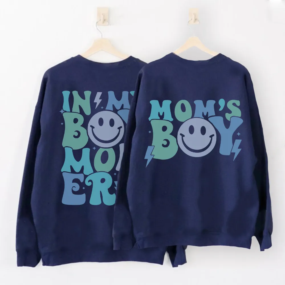My Boy Mom Era & Mom's Boy Matching Sweatshirts