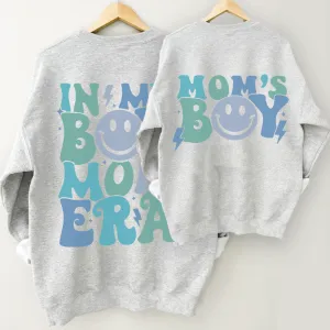 My Boy Mom Era & Mom's Boy Matching Sweatshirts baby bump outfits discount