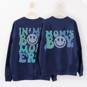 My Boy Mom Era & Mom's Boy Matching Sweatshirts baby bump outfits discount