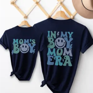 My Boy Mom Era & Mom's Boy Matching T-shirts baby bump outfits discount