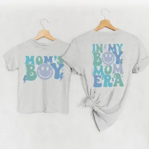 My Boy Mom Era & Mom's Boy Matching T-shirts baby bump outfits discount