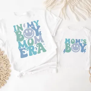 My Boy Mom Era & Mom's Boy Matching T-shirts baby bump outfits discount
