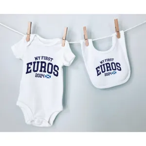 My First Euros 2024 Scotland Baby Vest & Bib Set cheap baby clothes online