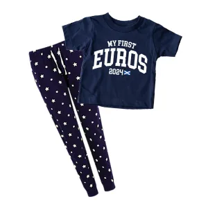 My First Euros 2024 Scotland Kids Star Pyjamas - Navy/Navy boys apparel promo code