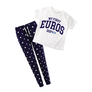 My First Euros 2024 Scotland Kids Star Pyjamas - White/Navy boys apparel promo code
