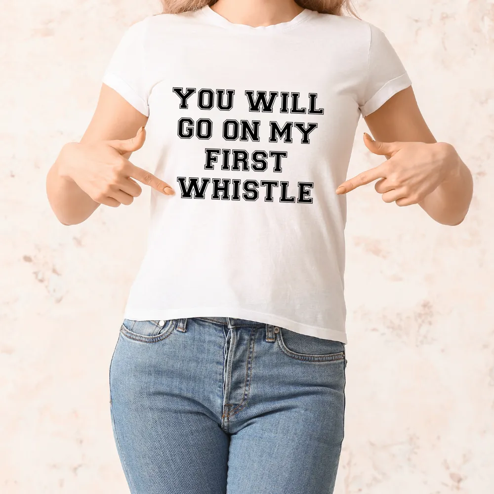My First Whistle T-Shirt mum blouses clearance