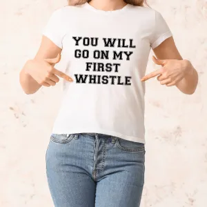 My First Whistle T-Shirt mum blouses clearance