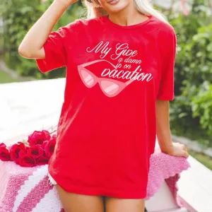 My Give A Damn Is On Vacation Women's T-shirt pregnancy jeans best price