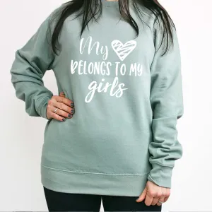 My Heart Belongs To Girls Sweatshirt mum jeans promo