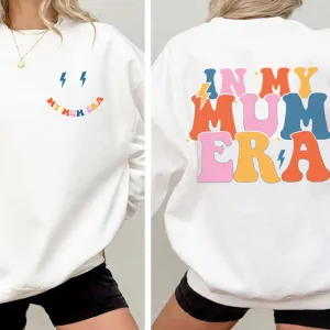 My Mum Era Front & Back Logo Sweatshirt postpartum clothes sale