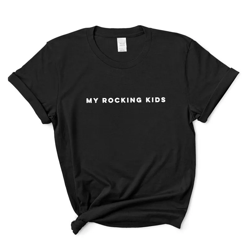 My Rocking Kids Essential Womens T-Shirt mum blouses clearance