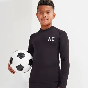 My Team Kit Initial Long-Sleeved Baselayer Top boys apparel promo code