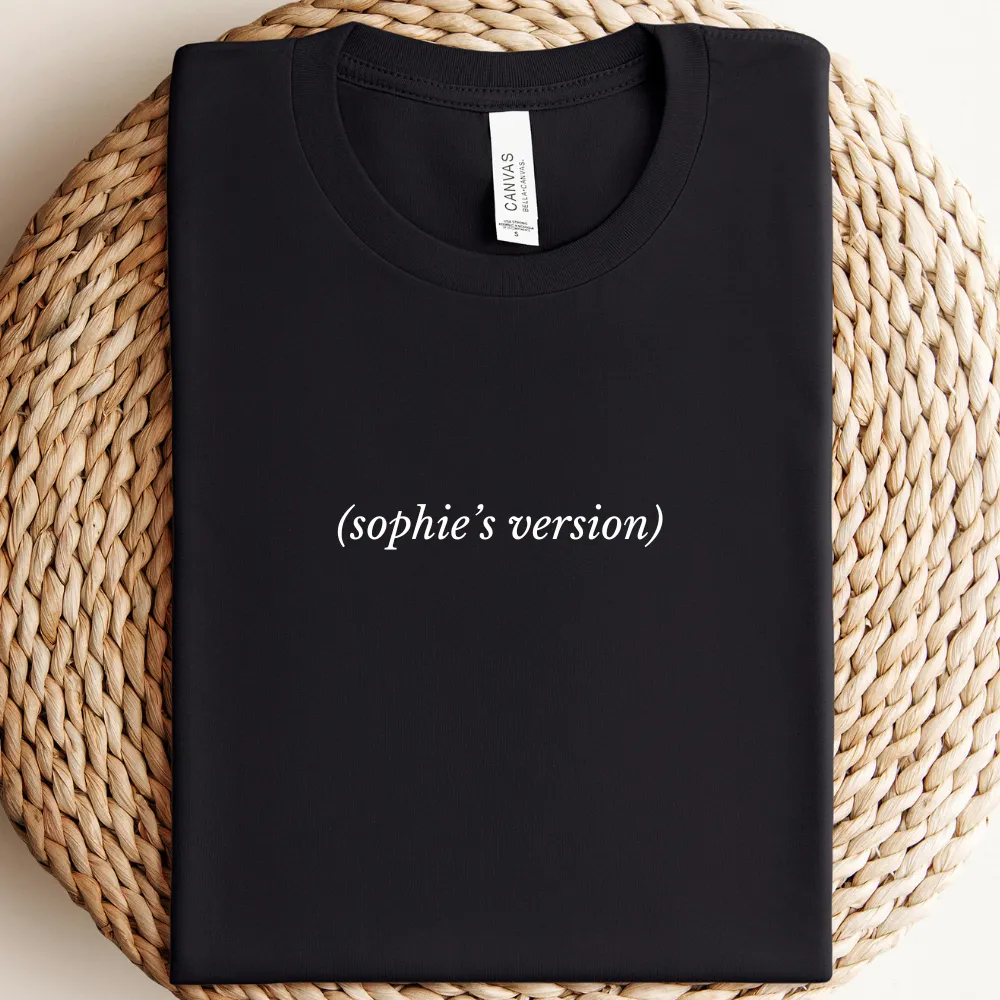 (My Version) Personalised T-Shirt mum blouses clearance