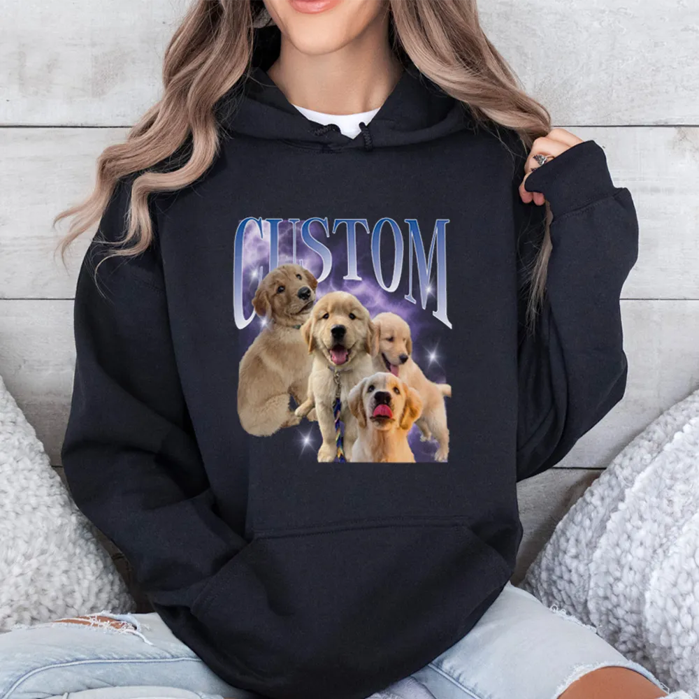 MyCameraRoll Pet Vintage Black Hoodie mum jeans promo