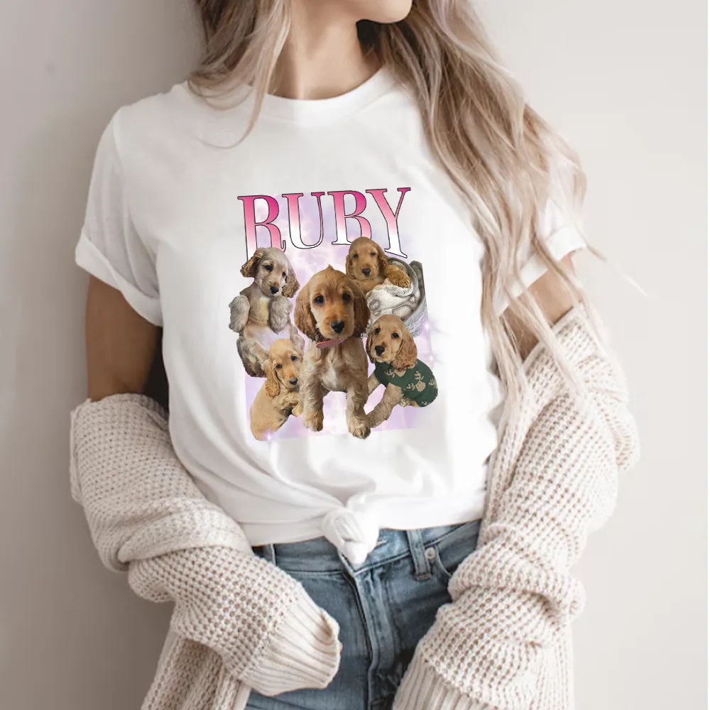 MyCameraRoll Pet Vintage White T-Shirt pregnancy jeans best price