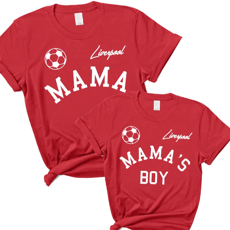 MyTeam Liverpool Mama & Mama's Boy Matching T-Shirts mum blouses clearance