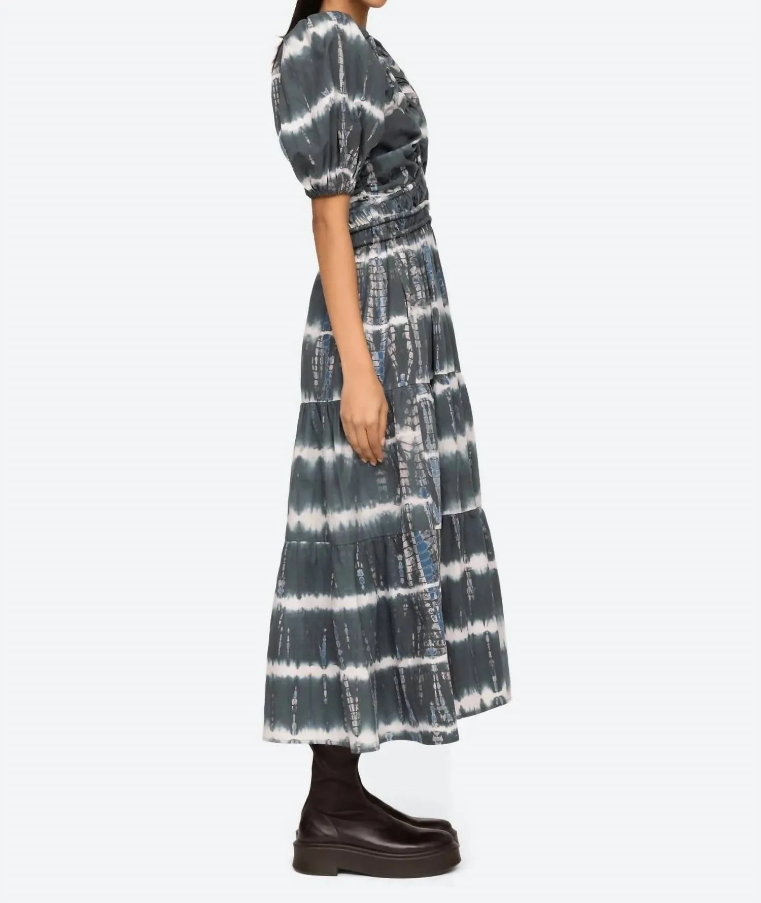 Nadia Tie Dye Dress In Multi