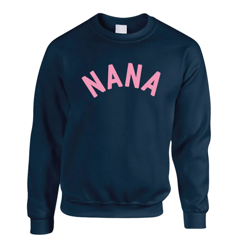 Nana & Nana's Girl Classic Navy/Pink Sweatshirts