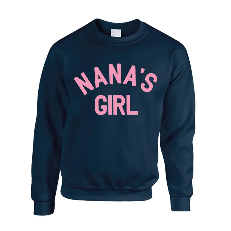 Nana & Nana's Girl Classic Navy/Pink Sweatshirts